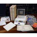 A collection of Royal Wedding stamps together with 2 x albums for the wedding of Prince Charles