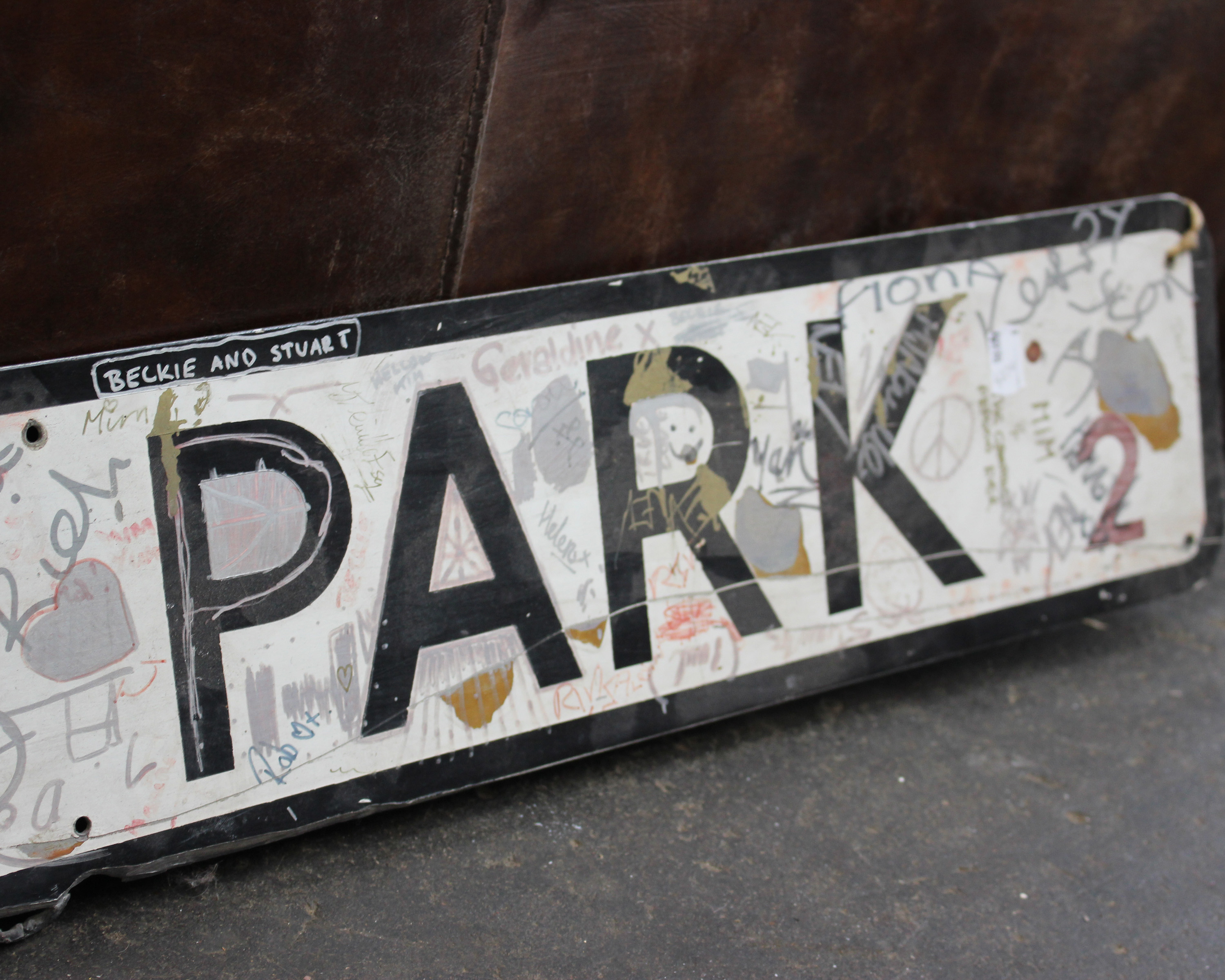 An Aluminium street sign for 'St Michaels Park' Bristol, 140cm. - Bild 3 aus 3