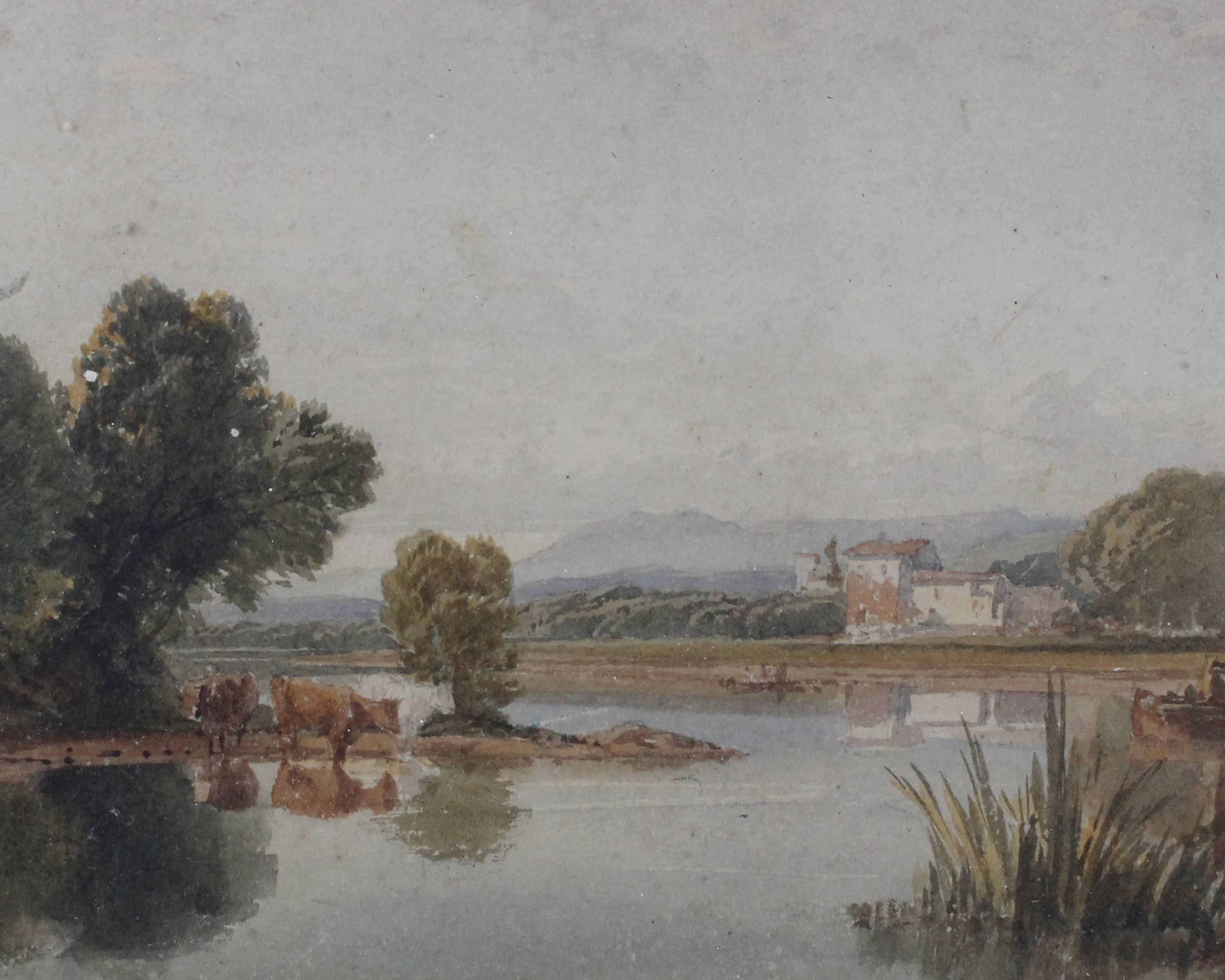 A Watercolour Landscape Painting, Circa 19th Century In gilt effect frame (H)34 x (W)41.5 cm (in