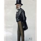 A set of seven reproduction Vanity Fair Spy prints.