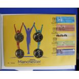 Commonwealth Games Coin covers (4 x £2 coins) - Scarce