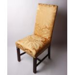 Chair with orange upholstery