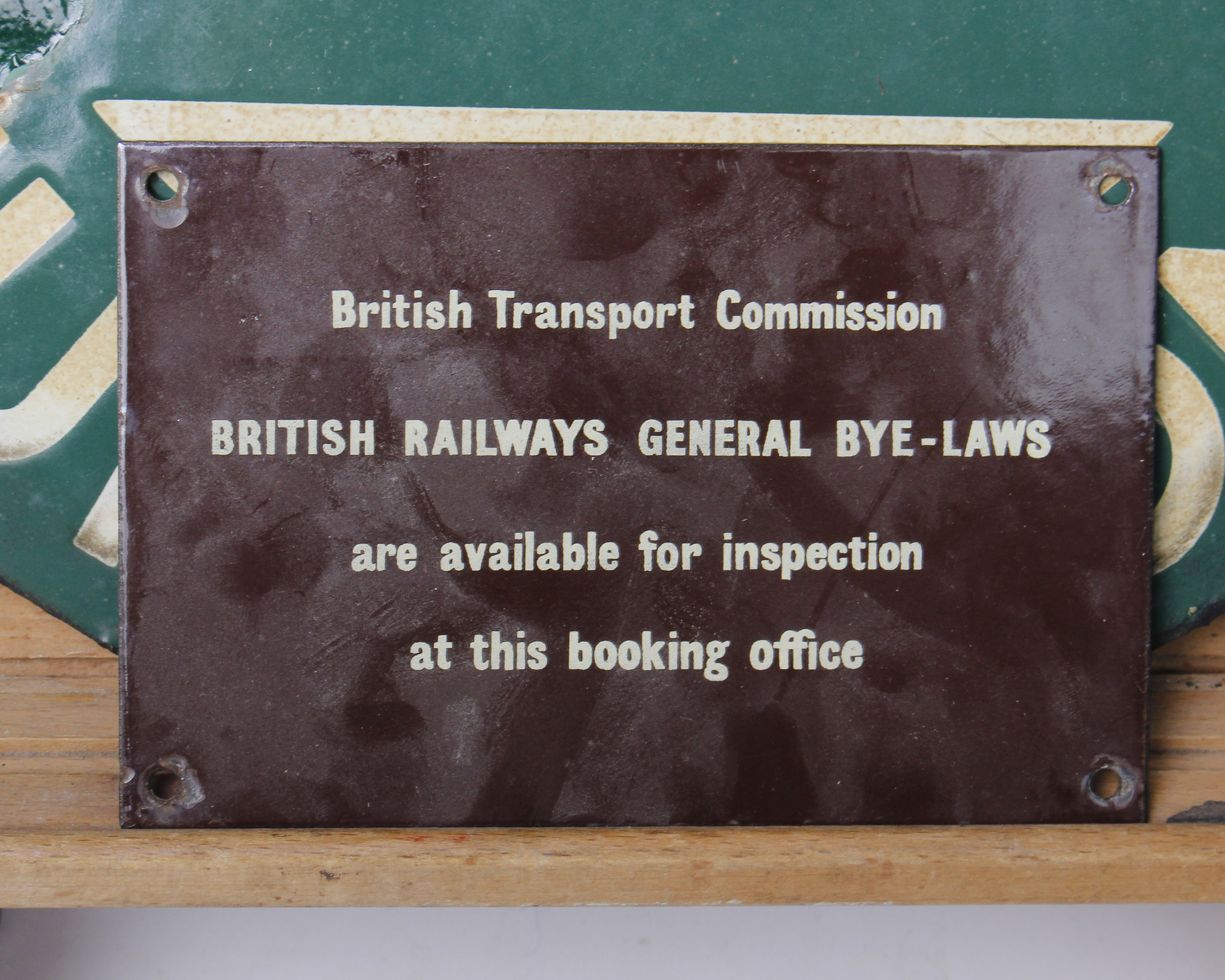 A British Railways Exeter St David and Barnstable sign with Transport Commission sign for Road - Bild 2 aus 2