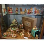A collection Pendelfin pottery, curiosity shop and figurines. Approx 24 items134