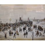 L.S. Lowry Ferry BoatsLimited Edition Gouttelette numbered with an embossed stamp, 27/75