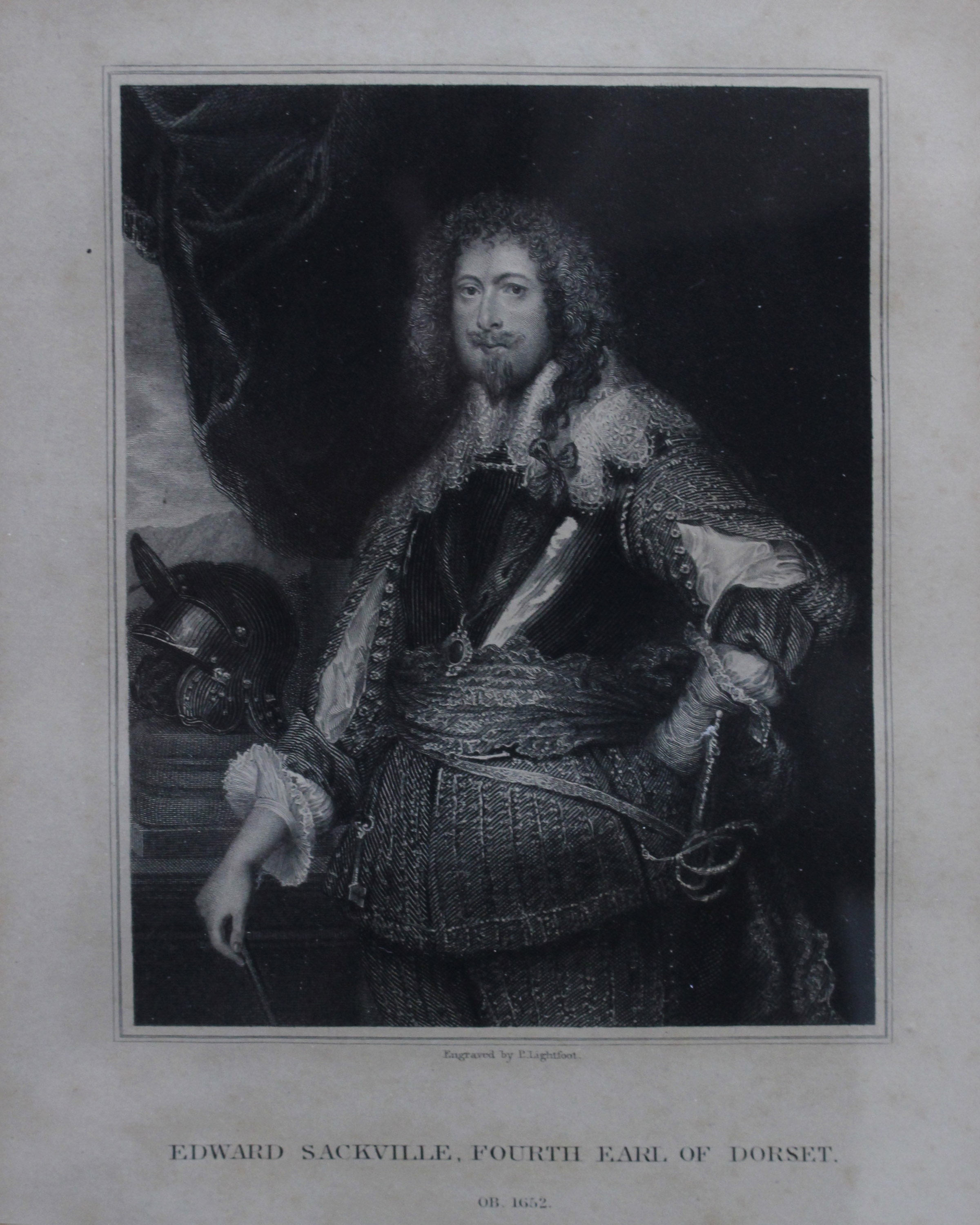 Three Etchings of Edward and Thomas Sackville Engraved by Thomas Wright, Peter Lightfoot and - Image 2 of 3