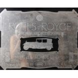 A Vintage Rolls Royce MirrorIn timber frame(H)45.5 x (W)60.5 cm