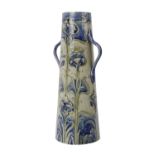 William Moorcroft vase made for Liberty & Co. Twin handled vase in blue and green 28cm(H)
