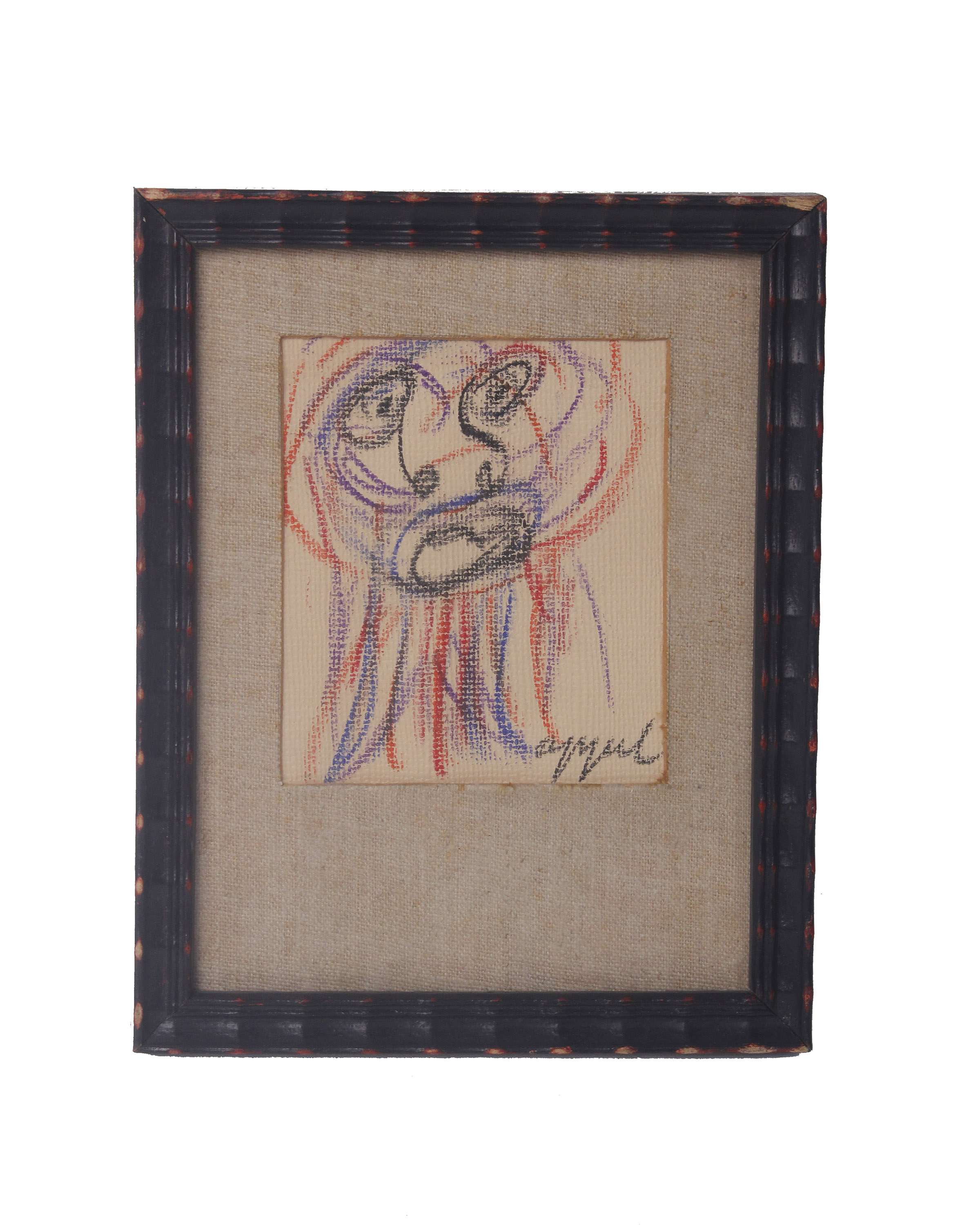 Circle of Karel Appel (Dutch, 1921 - 2006) Pastel on paperSigned ‘Appel’ bottom rightH19.5 x W15