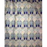 Vintage textiles - A pair of Liberty of London vintage curtains, VAT - Art Nouveau design, William