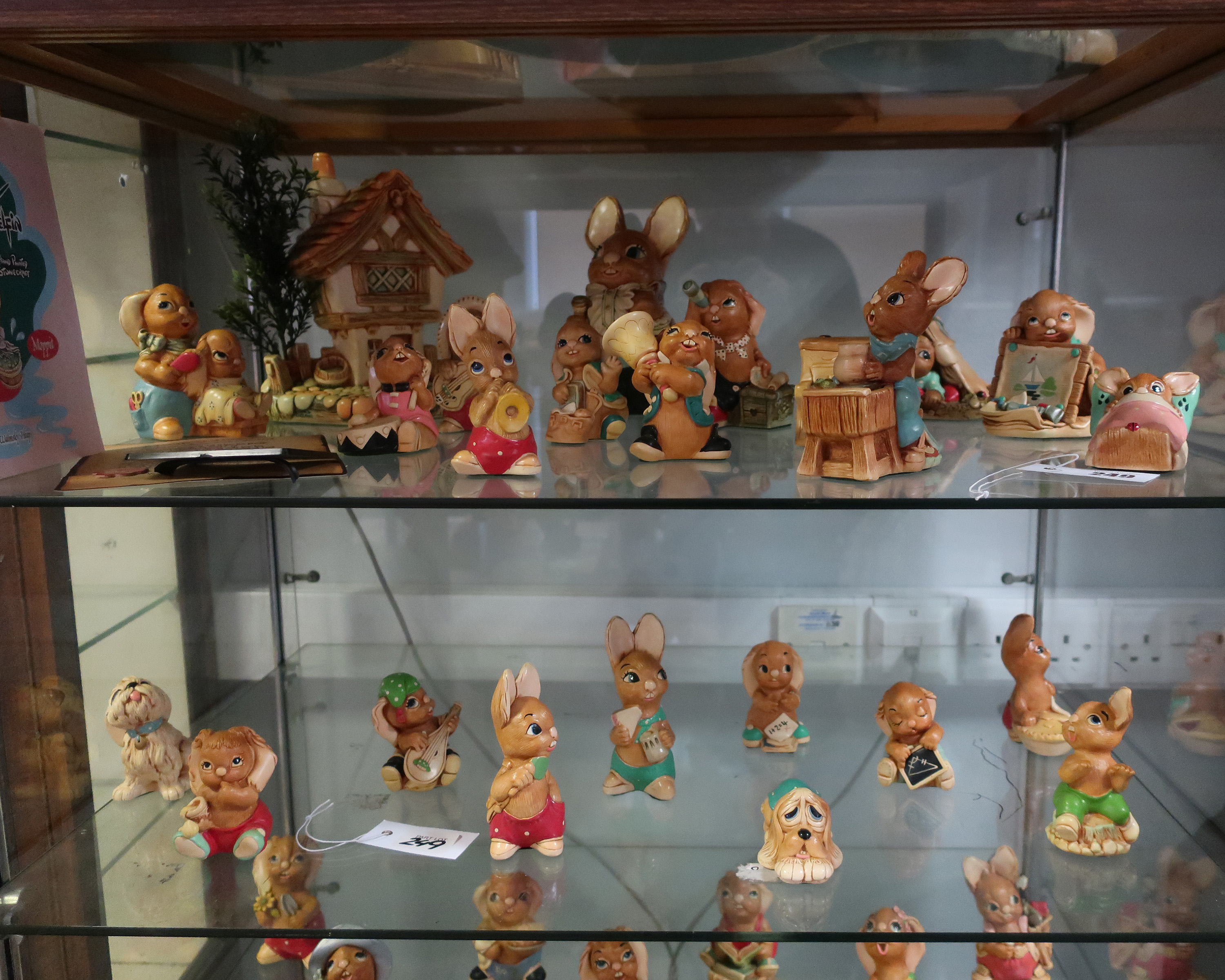 A collection of Pendelfin pottery, cottage diorama and figurines. Approx 24 items