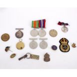 A collection of medals from WW1 and WW2 to include a Great war for Civilisation engraved H.