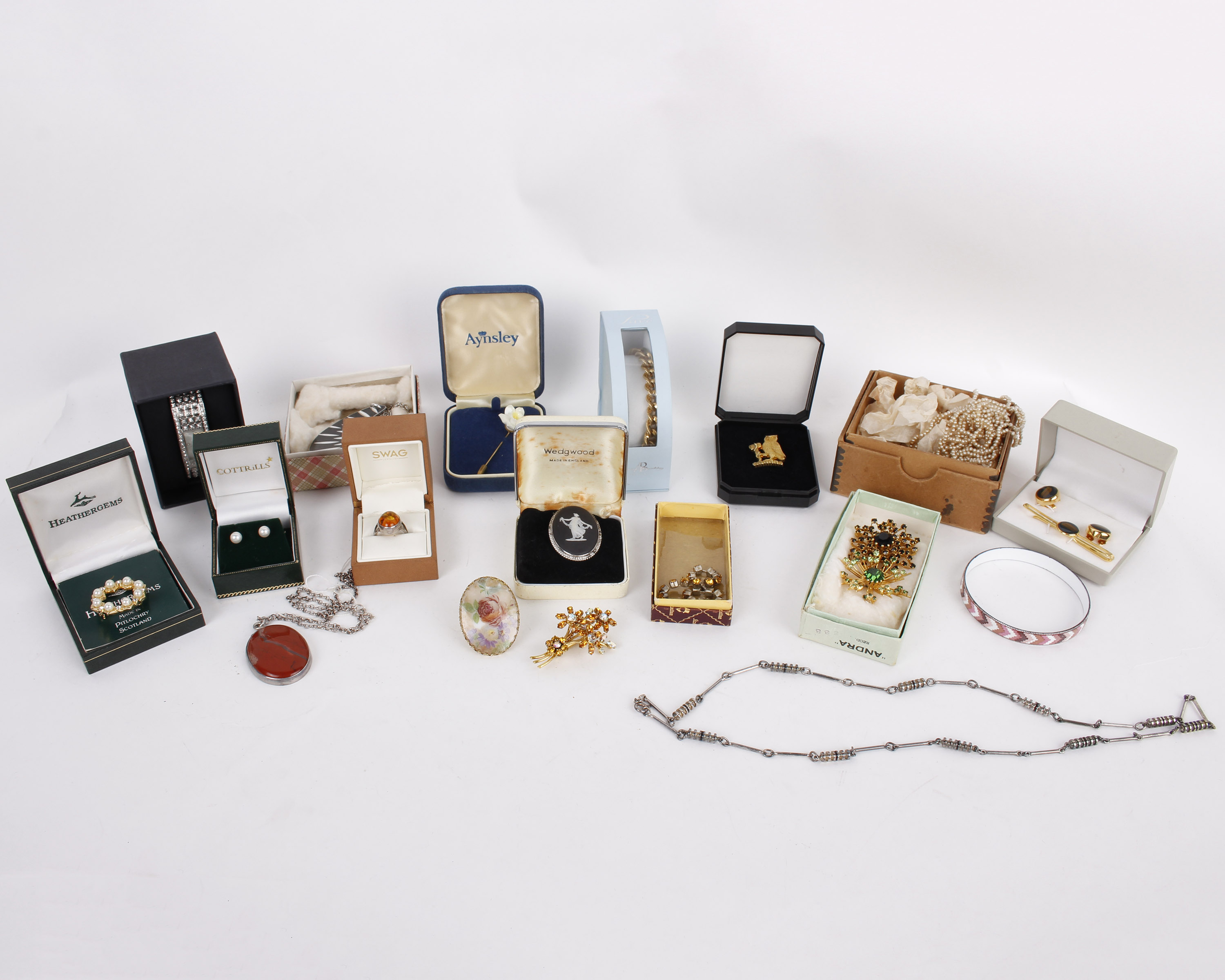 A large collection of costume jewellery