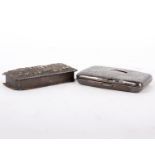 Two sterling silver boxes 86g