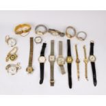 A collection of 20th century wrist and pocket watches.
