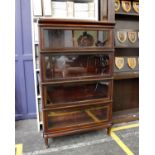 An Early 20th Century Globe Wernicke Four Tier Standing Solicitor's Bookcase(H)145 x (W)86 x (D)27