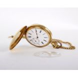 Closed faced 18ct gold pocket watch engraved with a presentation engraving 1919