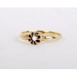 A gold ring setting, with a vacant claw setting, stamped 18ct, ring size N, 2.1g