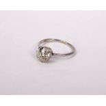 An 18ct white gold and diamond 1.70ct single stone ring
