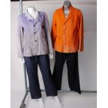 Four pieces of British Rail work clothing to include two logo embossed work shirts and work