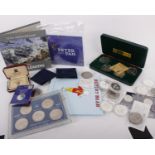 An accumulation of Isle of Man coinage, to include silver proof Crowns (12), Cu-NI Crowns (14),