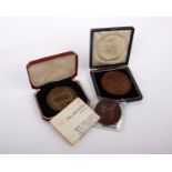 A trio of awarded bronze medals dating 1900-65, to include an Albert medal by Wyon, a City and