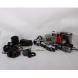 A Collection of Analog Cameras and Equipment (Untested)