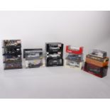 Sixteen 1:43 scale racing model cars from various manufacturers. To include- MiniChamps: Vodafone