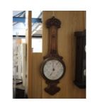 An Edwardian Carved Oak Barometer By Parkes, Liverpool and A Vintage J.H. Steward Room