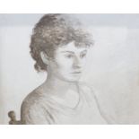 Quentin Williams (British B.1931)'Portrait of Valerie'Oil on board37.5(H) x 37.5(W) cm (in frame)