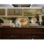 A Collection of Plates, Bowls and Ornaments (30 pieces)Including Fox headed Royale Stratford dish,