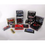 Eighteen 1:43 scale racing model cars from various manufacturers. To include 24 Heures du Mans: Alfa