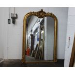 A Highly Ornate Antique Giltwood Over Mantel Mirror(H)184 x (W)127 x (D)14 cm*Please note this Lot