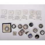 An assortment of 20 wildlife thematic proof silver coins, dating from 1974-2010, most Crown-size.