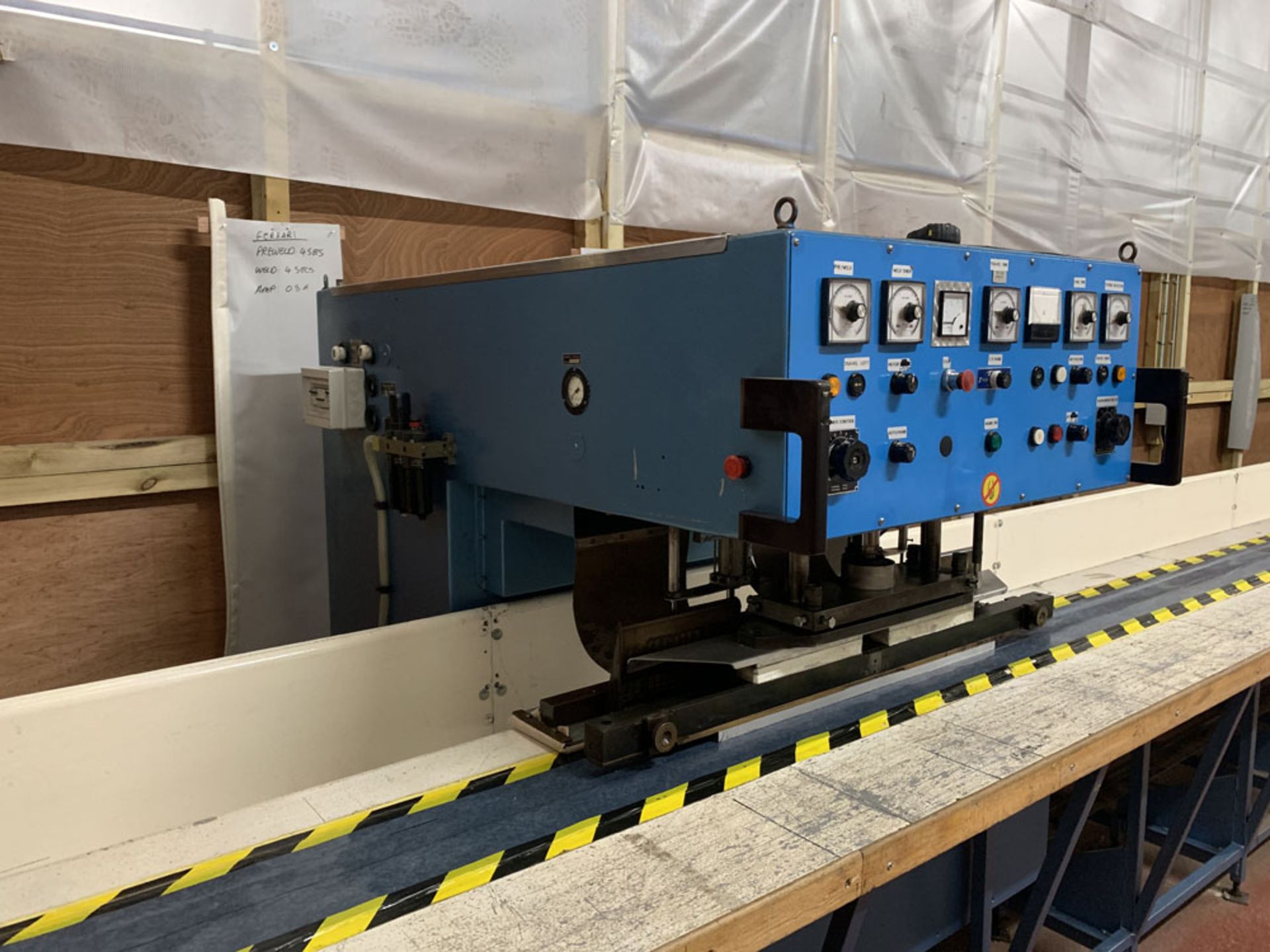 Flodins Plastic Sheet Seam Welding Machine. Table Length 17,500mm. - Image 3 of 15