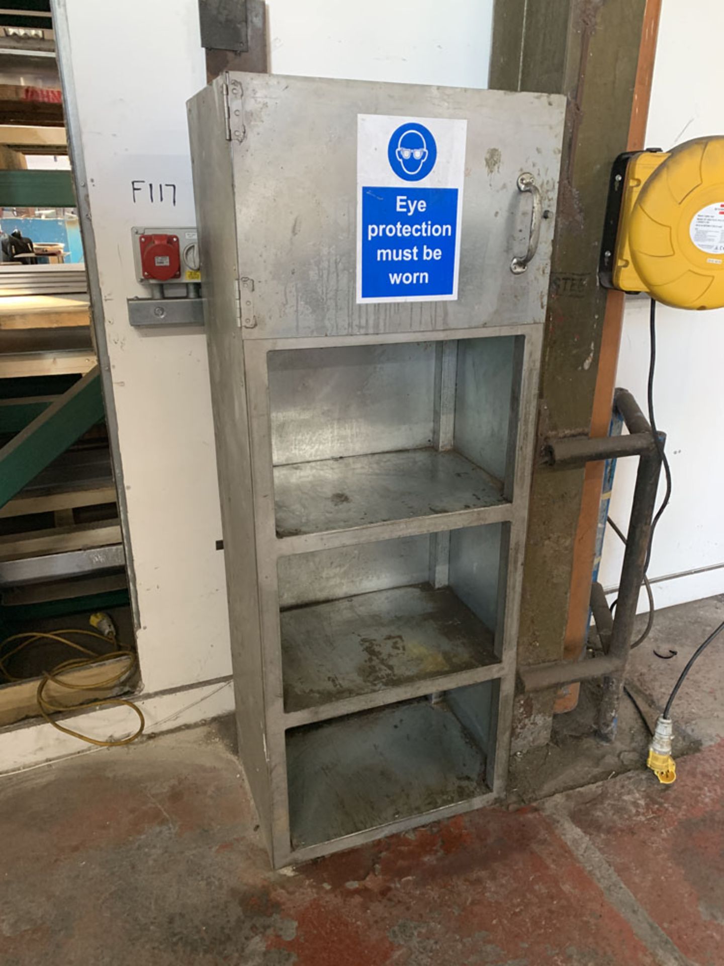 Galvanised Steel Cabinet 2' Wide x 16'' Deep x 63'' Height.