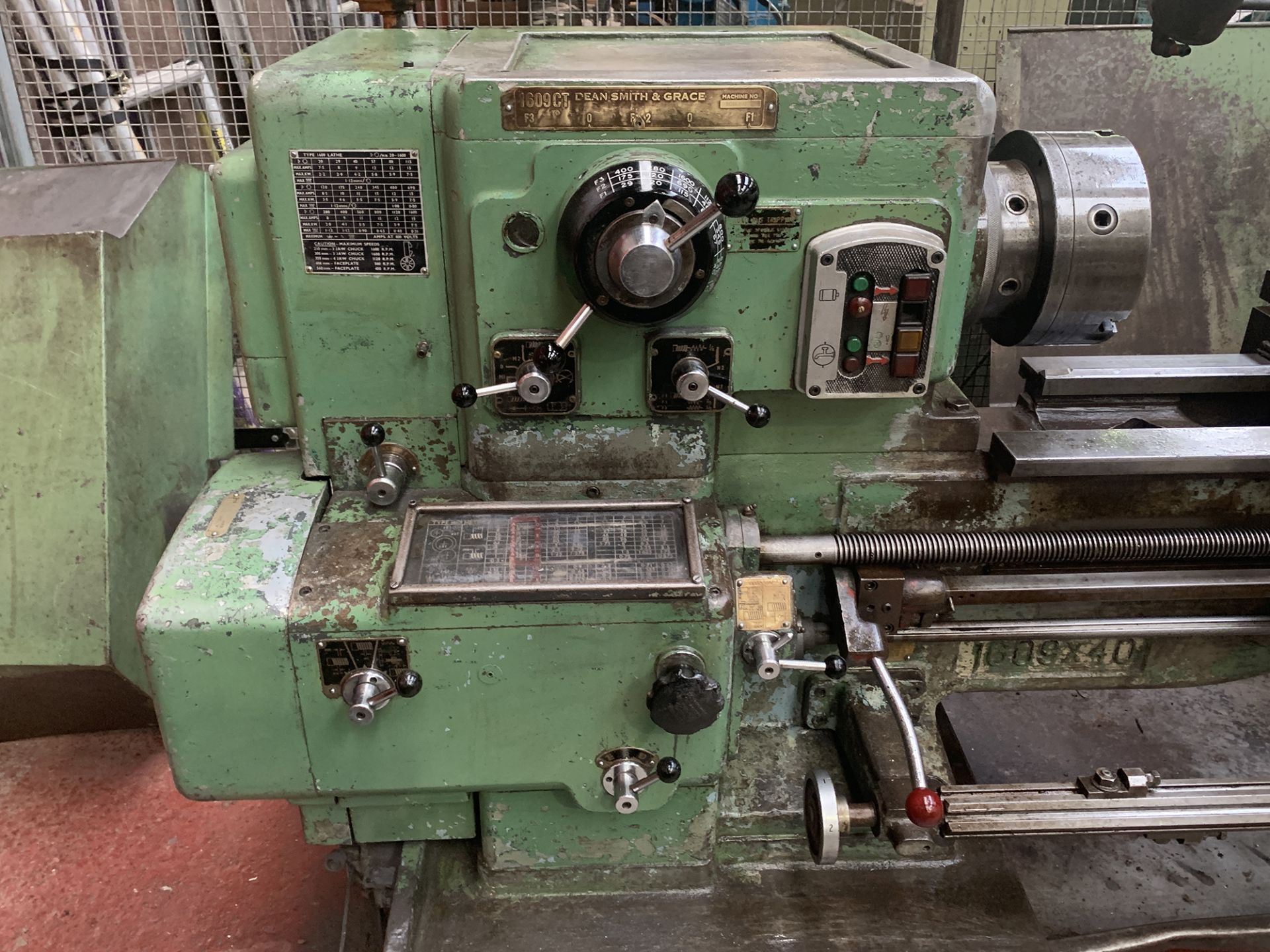 Dean, Smith & Grace Type 1609 x 40 Gap Bed Centre Lathe. - Image 2 of 3