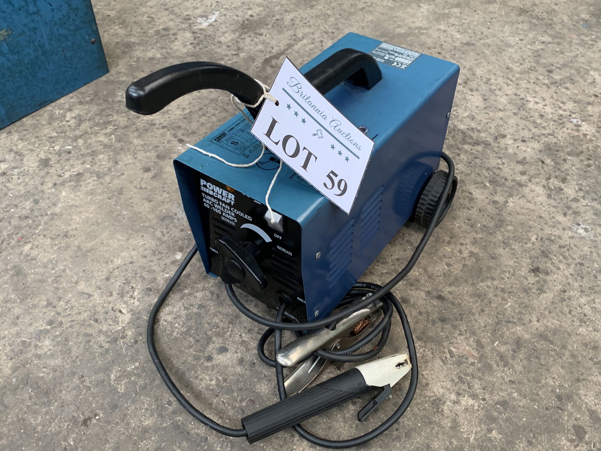 Power Craft Turbo Fan Cooled Arc Welder. 40-160 Amps. - Image 3 of 6