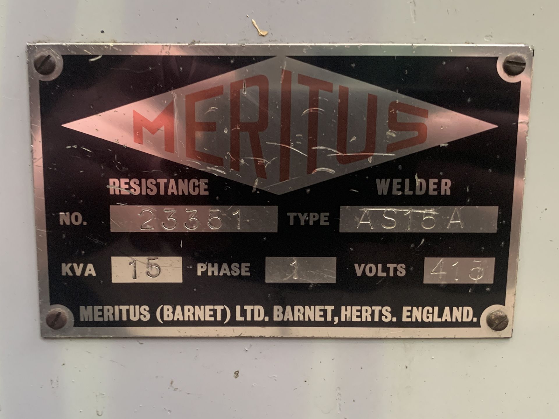 Meritus Pedestal Spot Welder. Throat Depth 22''. - Image 4 of 5