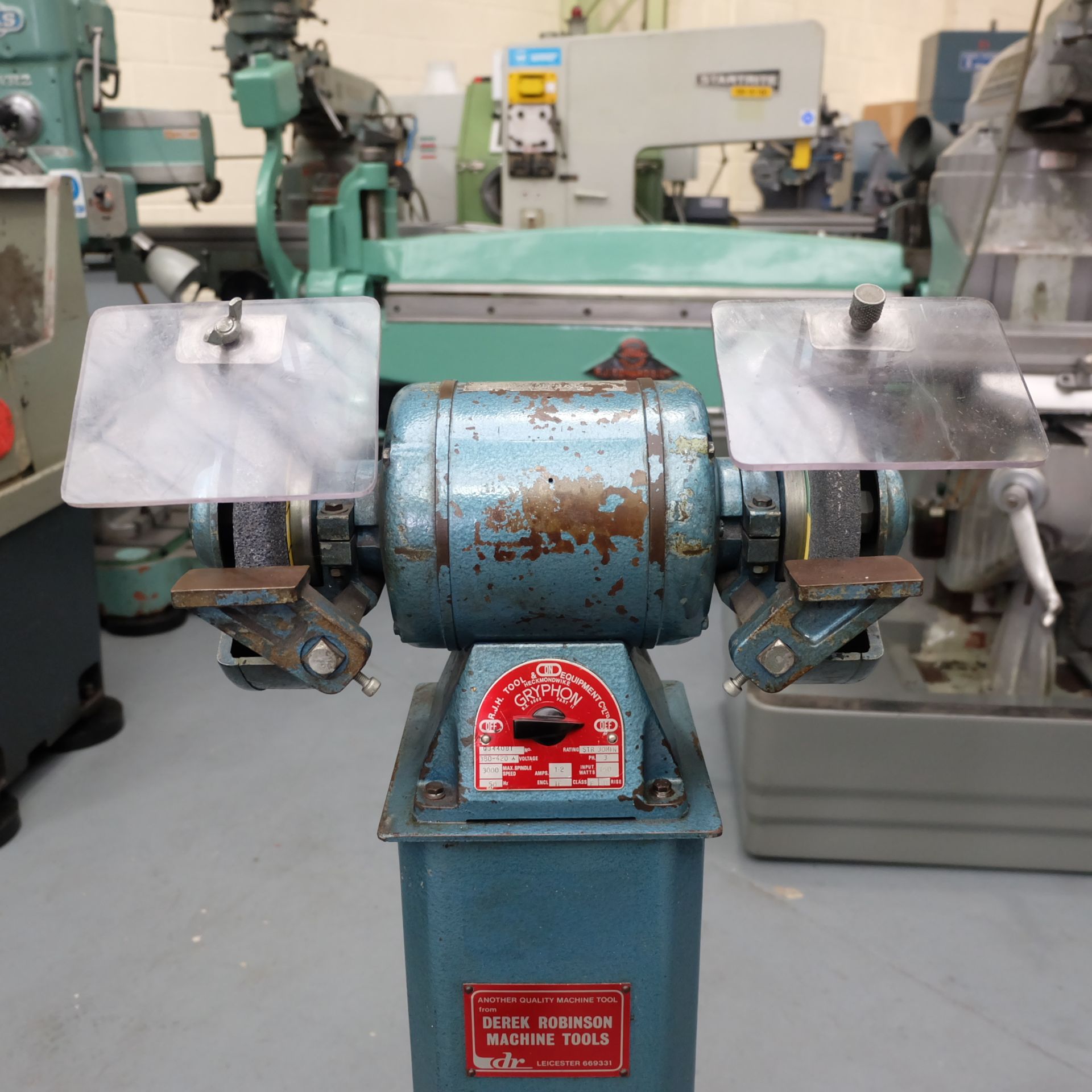 RJH Gryphon: Double Ended Tool Grinder. Wheel Size 6" x 1/2". - Image 2 of 4
