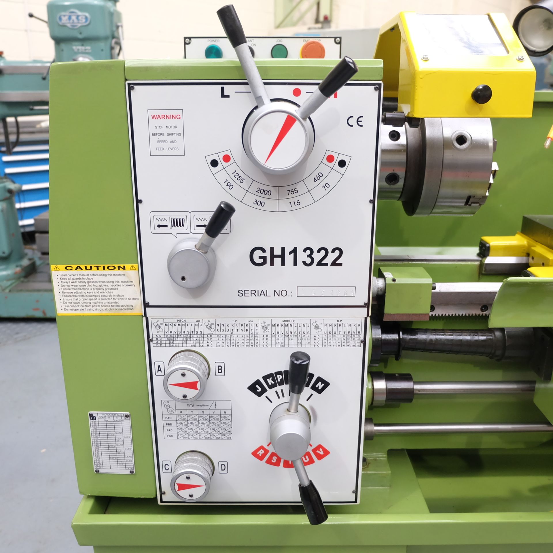 Warco Model GH 1322: Gap Bed Centre Lathe. - Image 2 of 10