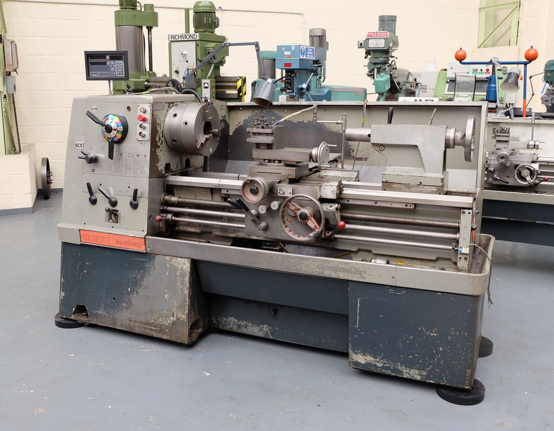 Colchester Mastiff 1400 Gap Bed Centre Lathe. - Image 2 of 7