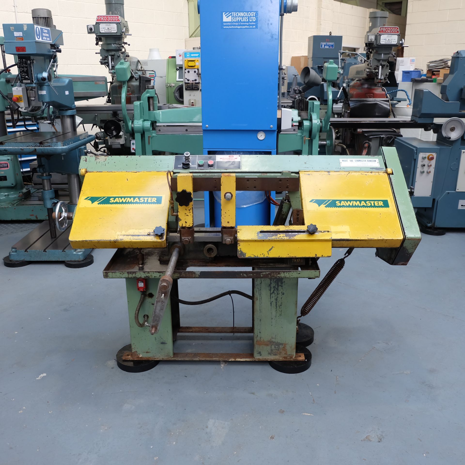 Qualters & Smith Model 180 Sawmaster Horizontal Bandsaw. Capacity Approx 180mm.