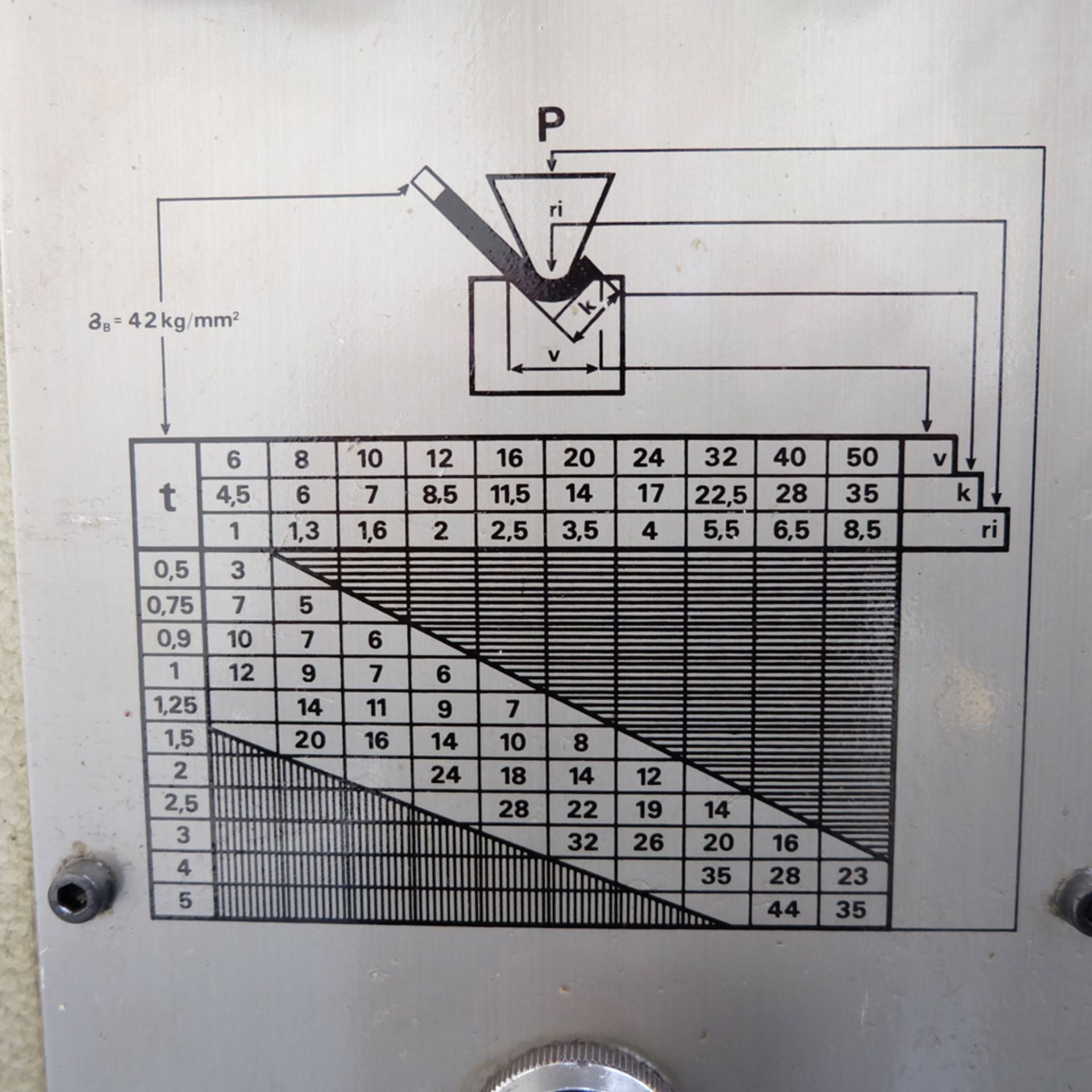 K&B: Down Stroke Hydraulic Press Brake. - Image 6 of 7