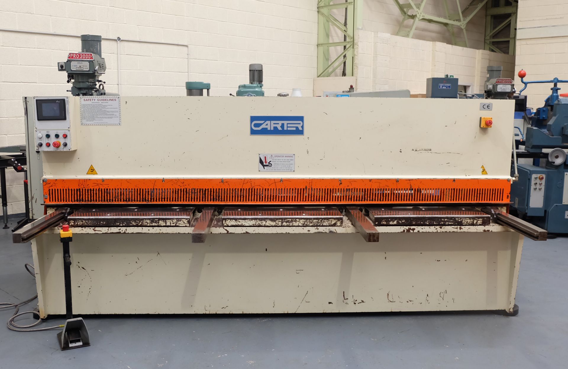 Carter Model QC12K-6x3200: Hydraulic Power Guillotine. - Image 2 of 9