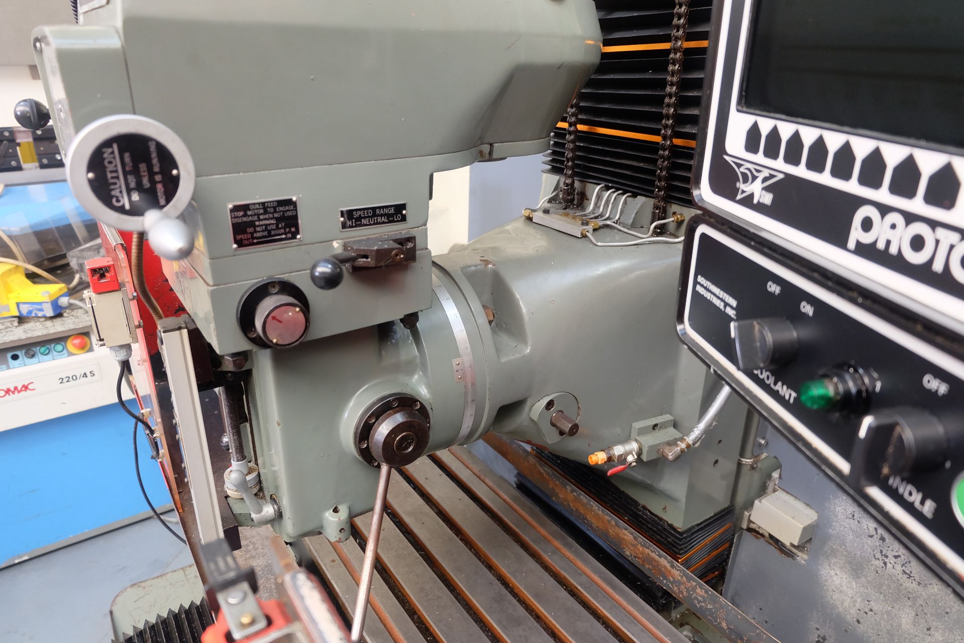 2 x XYZ Type DPM Milling Machines Table 42" x 12 1/2". Prototrak MX3 Control. For Spares or Repair. - Image 5 of 21