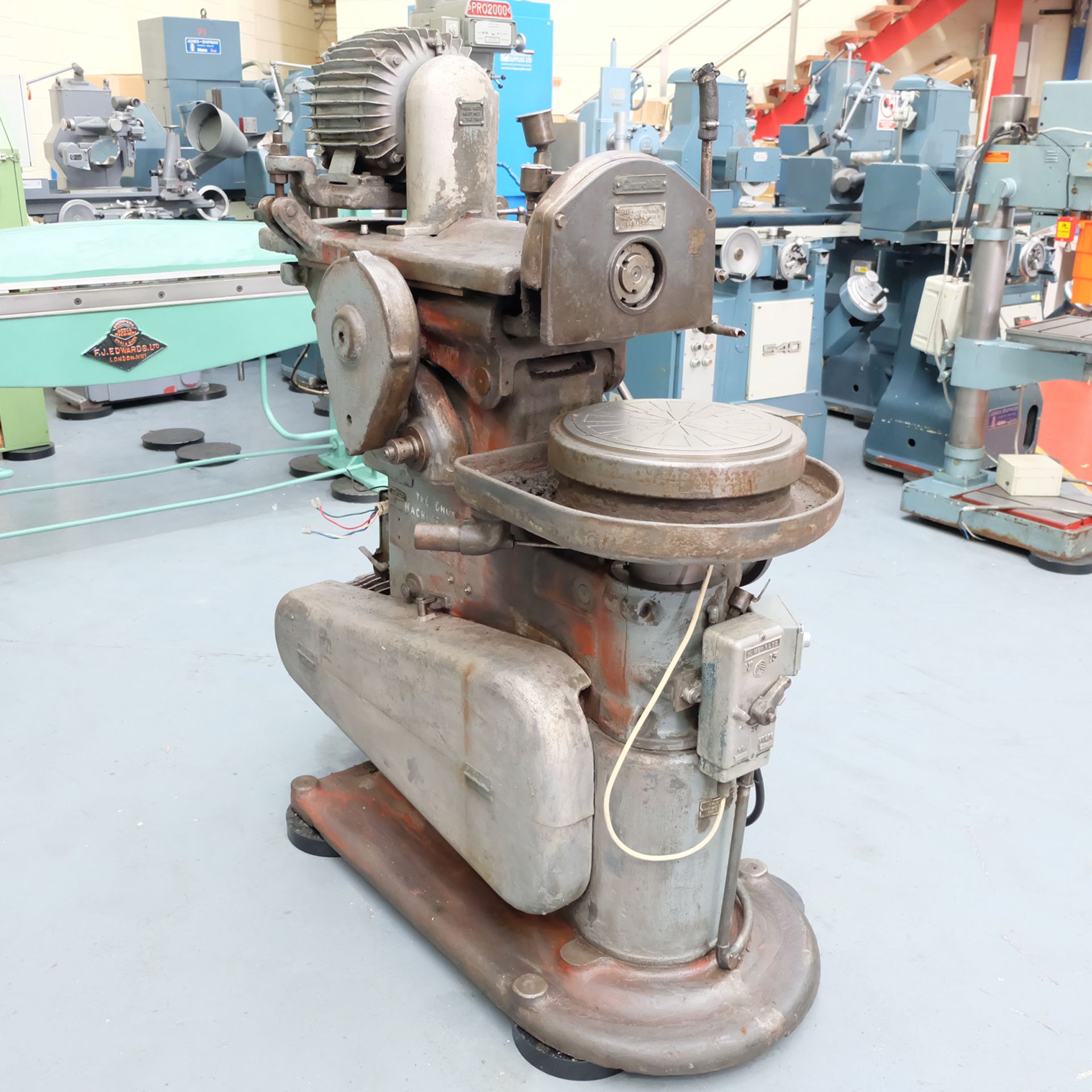 Churchill Horizontal Spindle Tool Room Ring Grinding Machine. 12" Rotary Magnetic Table. - Image 3 of 5