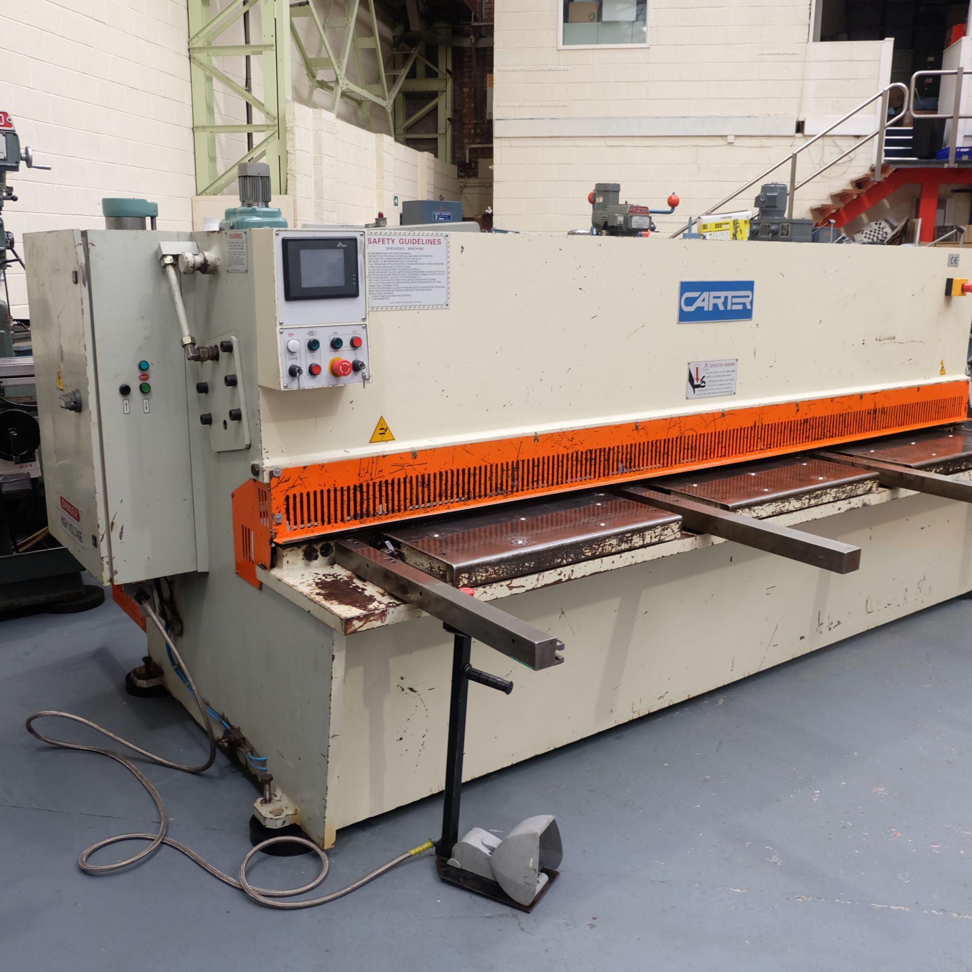 Carter Model QC12K-6x3200: Hydraulic Power Guillotine. - Image 3 of 9