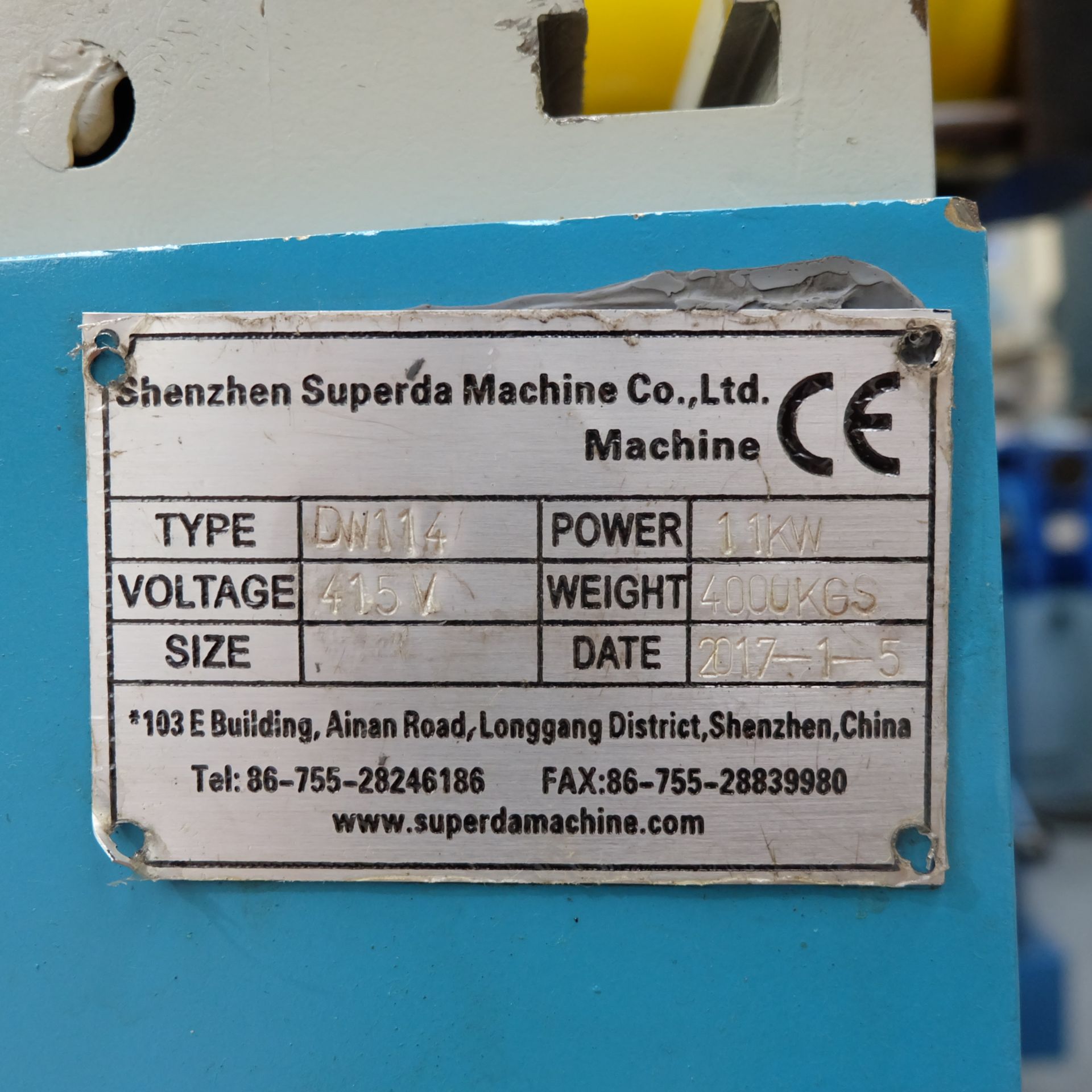 Superda Type DW114 Mandrel Type N C Tube Bender. - Image 12 of 16