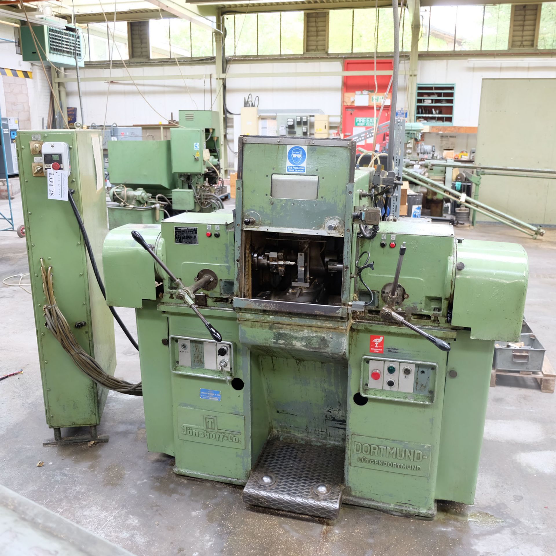 Jonshoff Model VH 111. Four Spindle Semi-Automatic Turning and Drilling Machine.